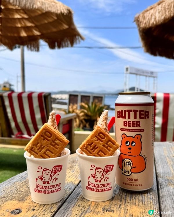 🇰🇷花生控大滿足😍濟州島牛島花生曲奇餅乾雪糕🍦💯