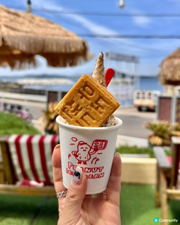 🇰🇷花生控大滿足😍濟州島牛島花生曲奇餅乾雪糕🍦💯