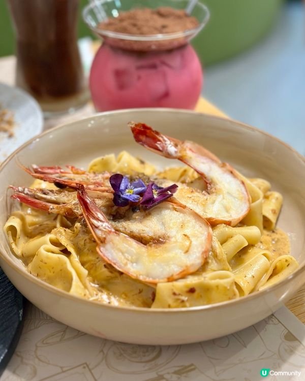 蟹肉麵🍜勁彈牙！咸蛋排骨超香🤤！焦糖蘋果都正！😋