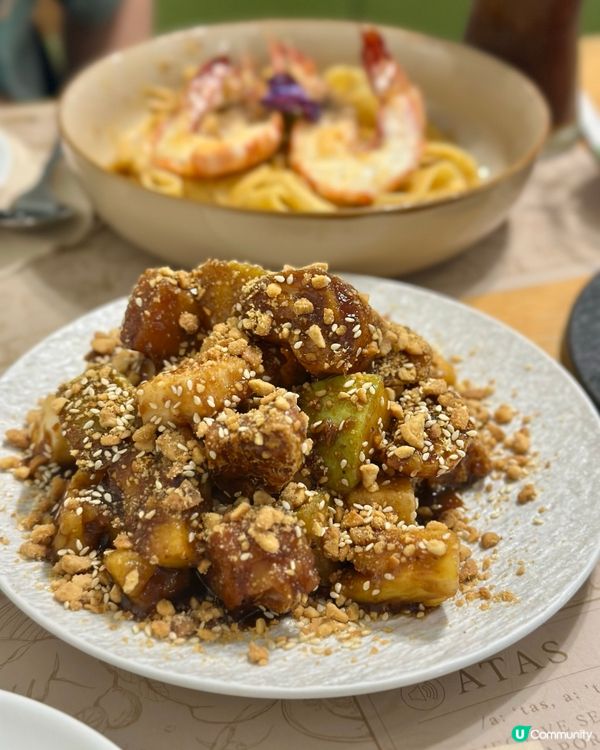 蟹肉麵🍜勁彈牙！咸蛋排骨超香🤤！焦糖蘋果都正！😋