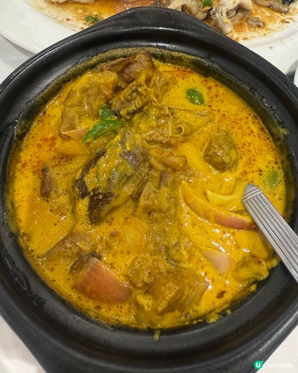 椒鹽鮮魷，咖喱牛腩煲，蒜蓉蒸龍躉