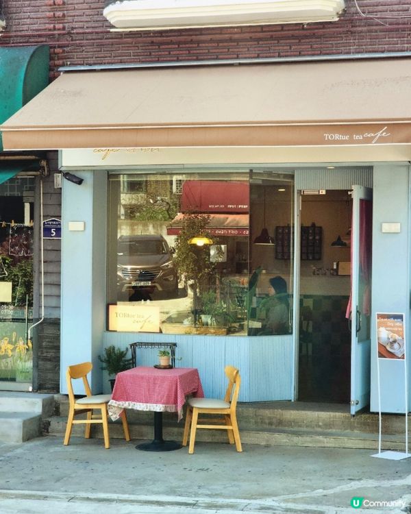 🇰🇷韓國梨泰院靜靜歎茶｜紅茶＋手工鬆餅🍓☕