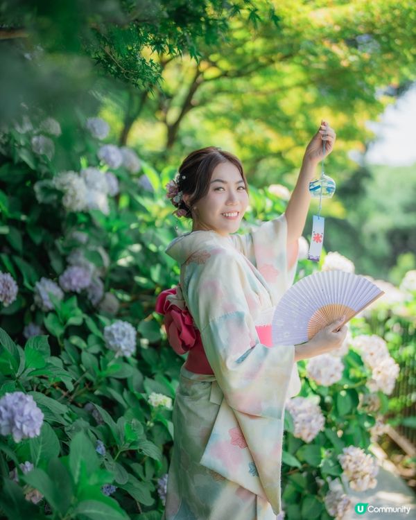 着和服遊京都👘！繡球花海超靚！📸✨