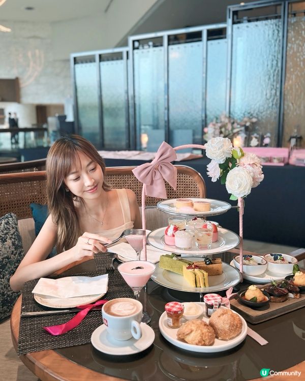 【粉紅花影下午茶🌸閨蜜必去！】
