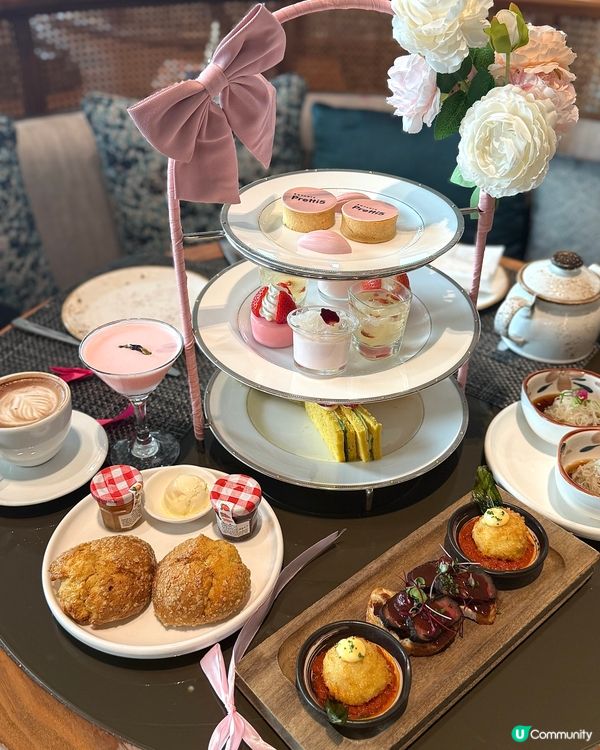 【粉紅花影下午茶🌸閨蜜必去！】