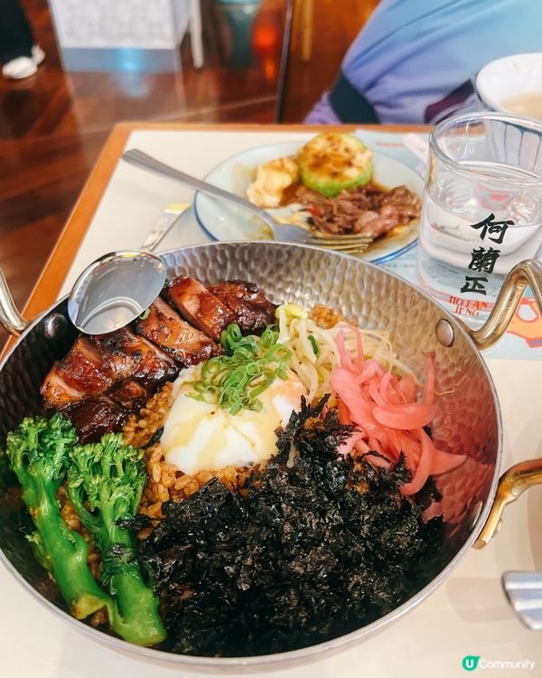 中環荷蘭正😍黑蒜和牛面頰x 脆邊叉燒豬油撈飯🐷🔥