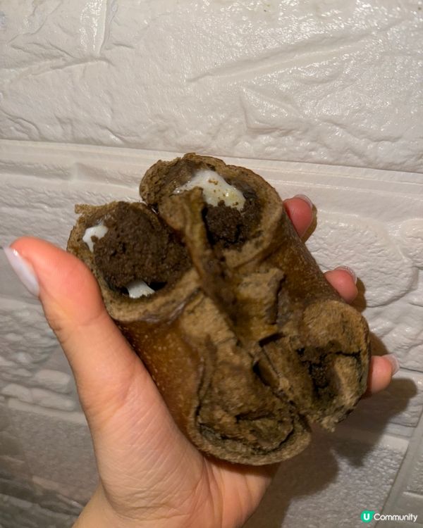 初麥焙茶麻糬🤤！外脆內軟超正！8.5/10！