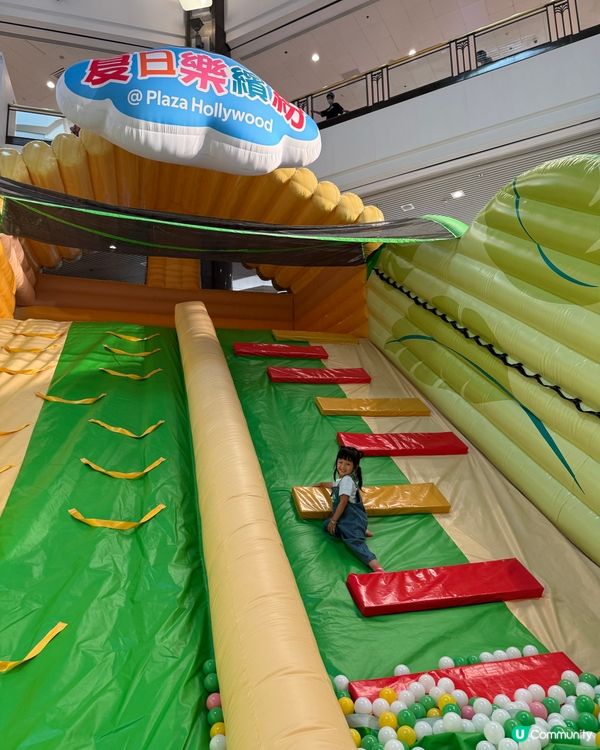 荷里活廣場玩到癲！8000呎充氣樂園勁好玩🤩！ 