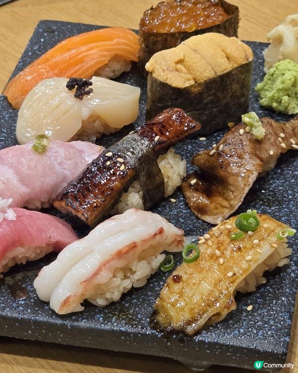 A4和牛壽喜燒+Omakase壽司同時嘆