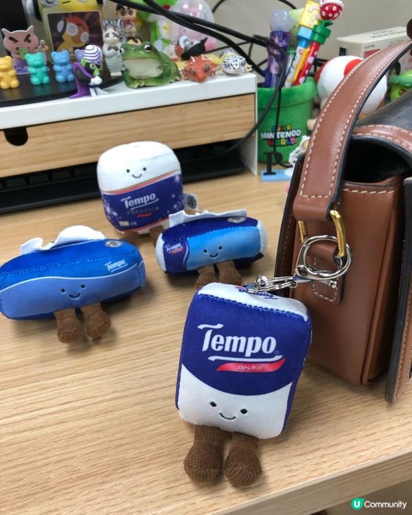 💙Tempo迷你公仔鎖匙扣盲盒快閃送🎁