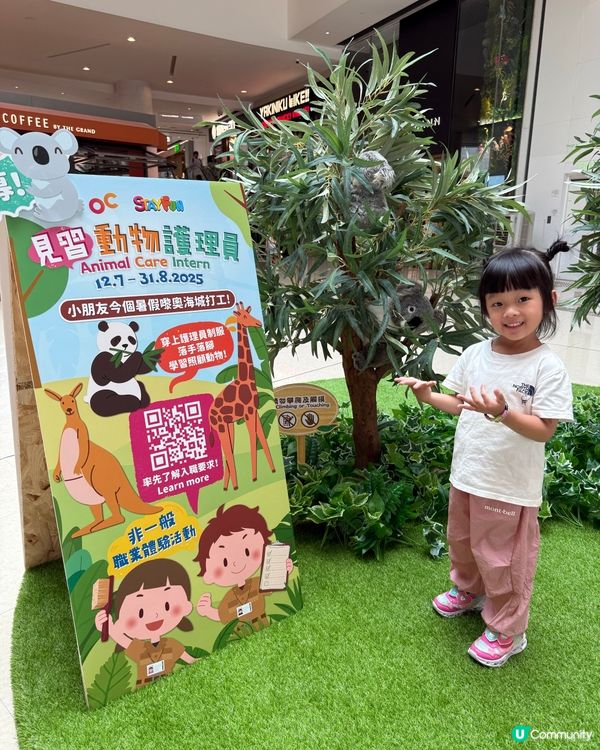 暑假必玩！奧海城動物護理員體驗 🐾