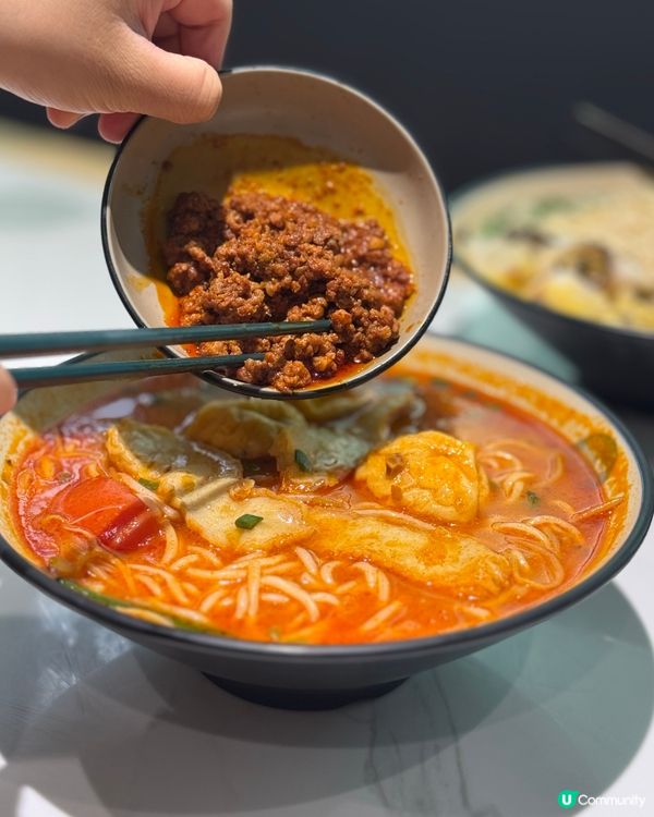 貴緣小鍋米線🤤！甜酸齋真係正😋！推介蕃茄湯底！金酸魚片！