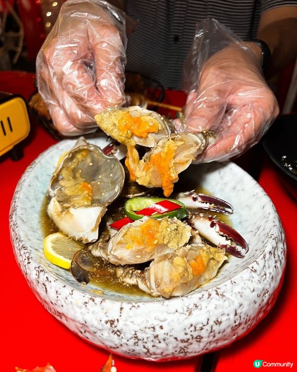 ʚ♡ 韓國餐廳暢吃醬油蟹 • 拌上紫菜飯味美 ♡ɞ