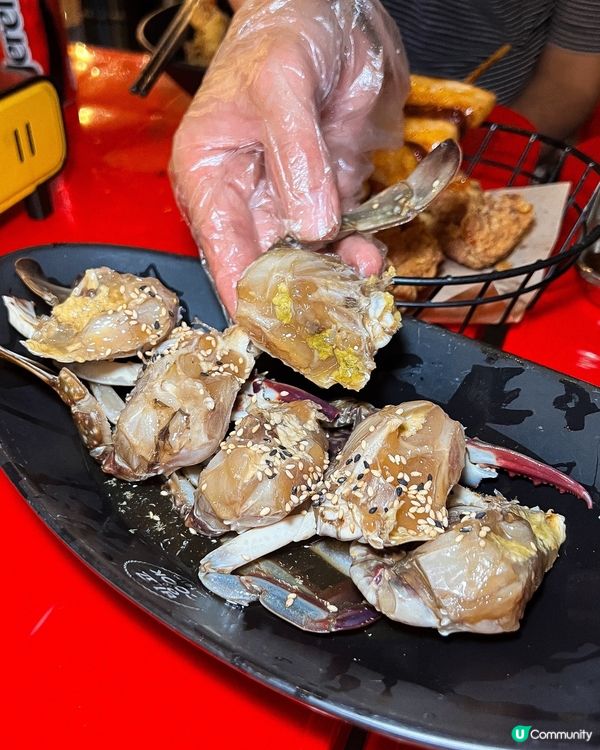 ʚ♡ 韓國餐廳暢吃醬油蟹 • 拌上紫菜飯味美 ♡ɞ