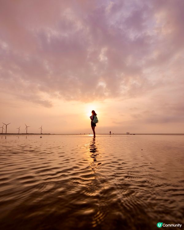 1.  台灣高美濕地💦天空之鏡超正🤩！夏天必去！