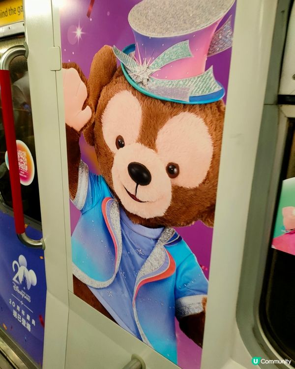 香港迪士尼20週年列車打卡📸！荃灣線隨時撞到🥳！