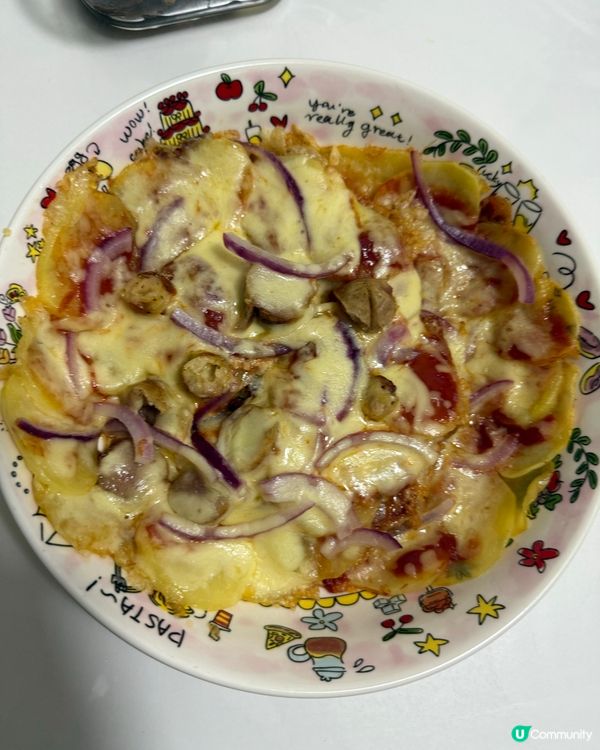 不用焗爐整的pizza