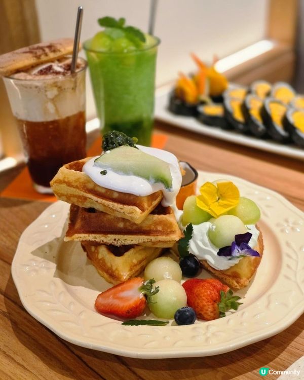 銅鑼灣濟州風Cafe🇰🇷｜蜜瓜窩夫💕