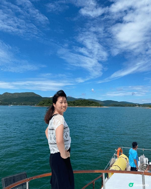 趁着這個好天氣，由西貢公眾碼頭搭船出發去滘西洲浮潛，仲去埋吊...