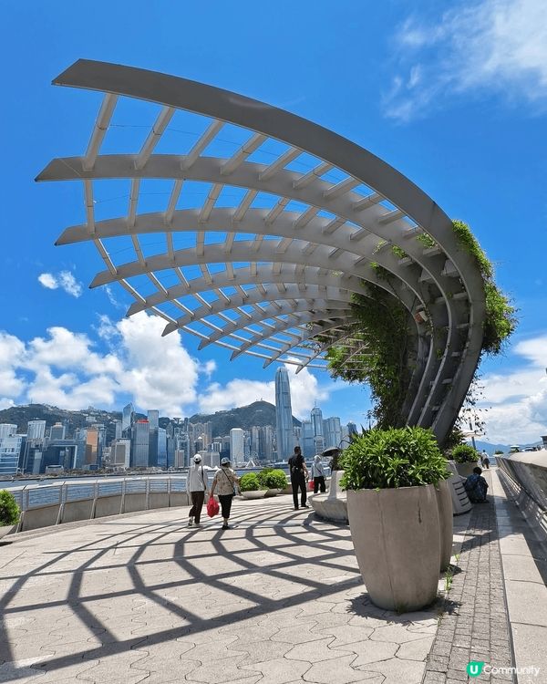 天氣非常炎熱，在尖東攝影的相片，也可以同陽光玩遊戲一下，不過...