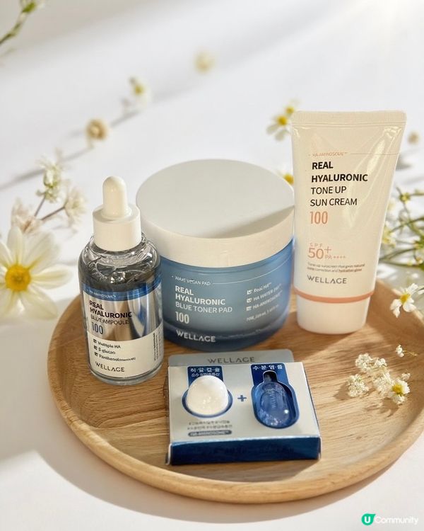 夏日必備！💧透明質酸保濕系列，水潤光澤✨！