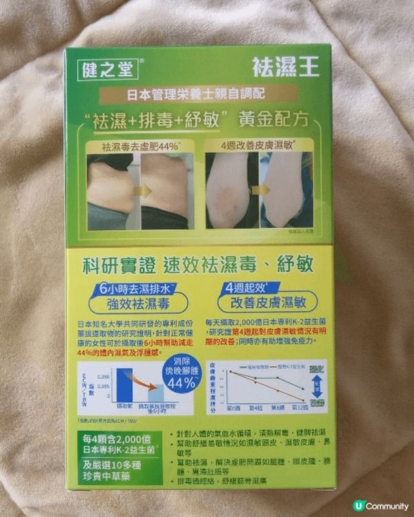 健之堂祛濕王的功效
