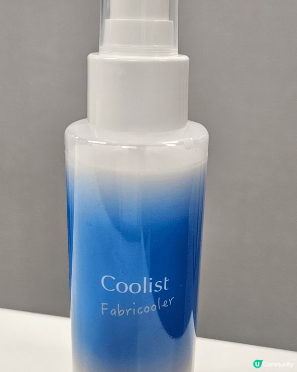 Coolist Fabricooler 的無酒精防暑噴霧，提...