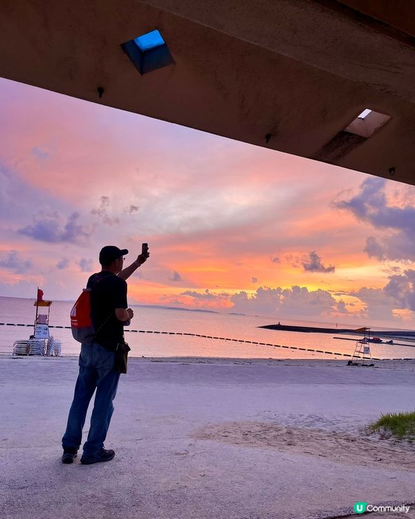 一家大細沖繩🏖️豐崎海灘玩到癲！🌊☀️ #沖繩 #豐崎海灘