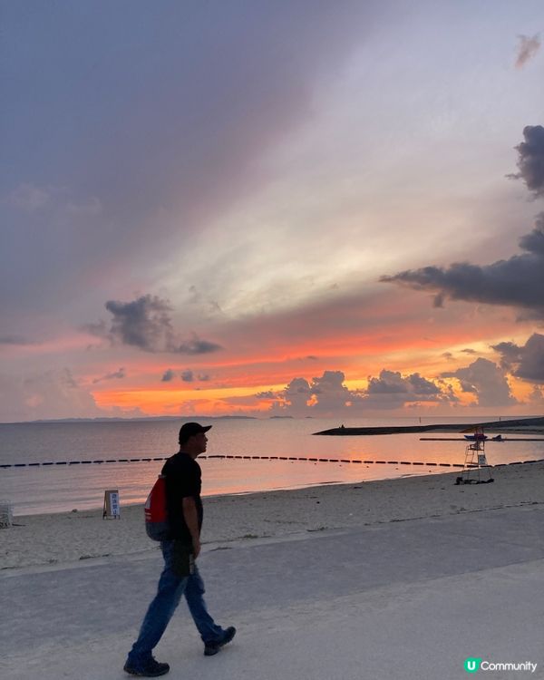 一家大細沖繩🏖️豐崎海灘玩到癲！🌊☀️ #沖繩 #豐崎海灘
