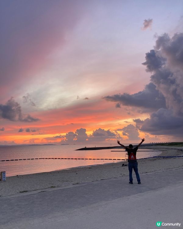 一家大細沖繩🏖️豐崎海灘玩到癲！🌊☀️ #沖繩 #豐崎海灘