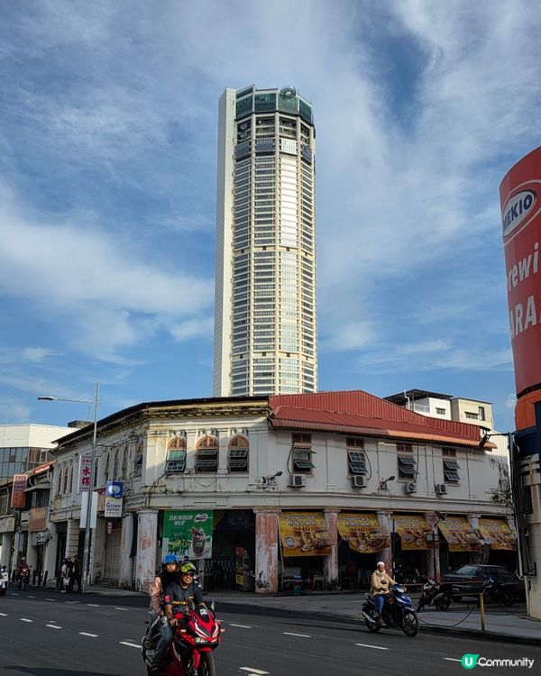 高空空中步道看日落