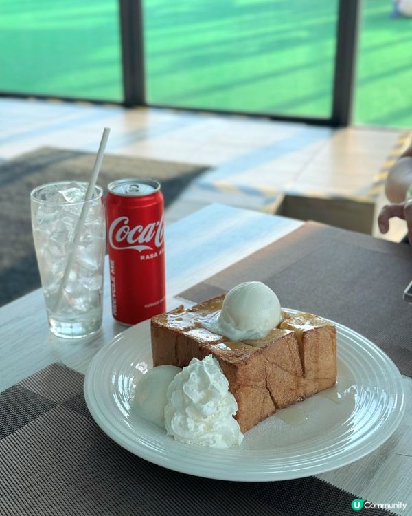 高空空中步道看日落