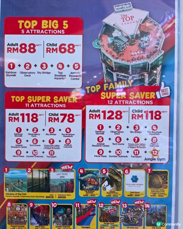 高空空中步道看日落