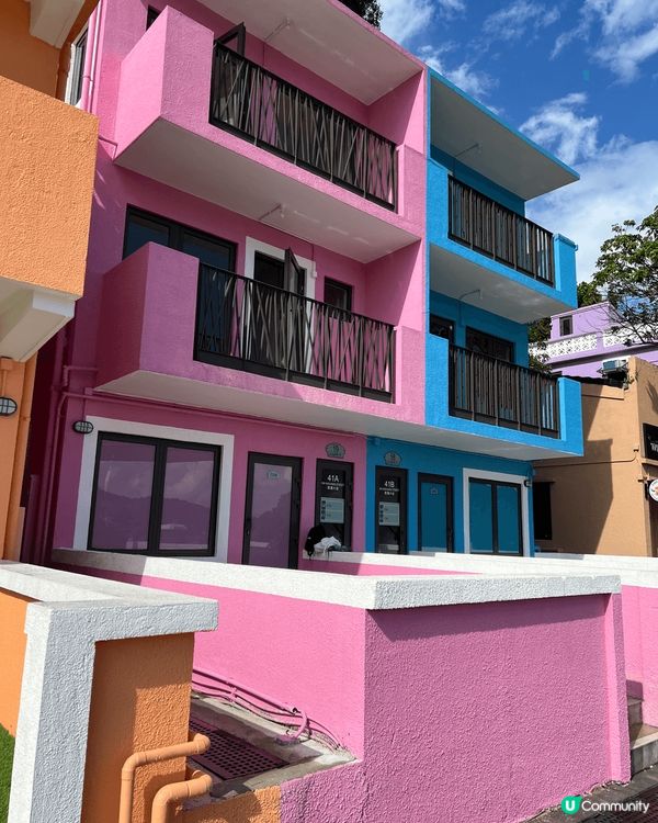 香港亦有七彩小鎮 這個小鎮位於馬灣村 樓下可以乘搭巴士前往 ...