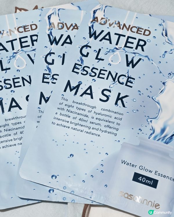 用了 Advanced water glow essence...