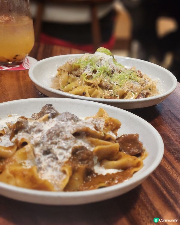 🔥爆火手工義大利麵專門店｜必試小牛腿煙核桃肉醬寬帶麵✨️