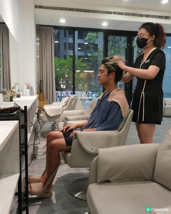 💆🏻不想洗頭．本日體驗者：我家大直男吳先森