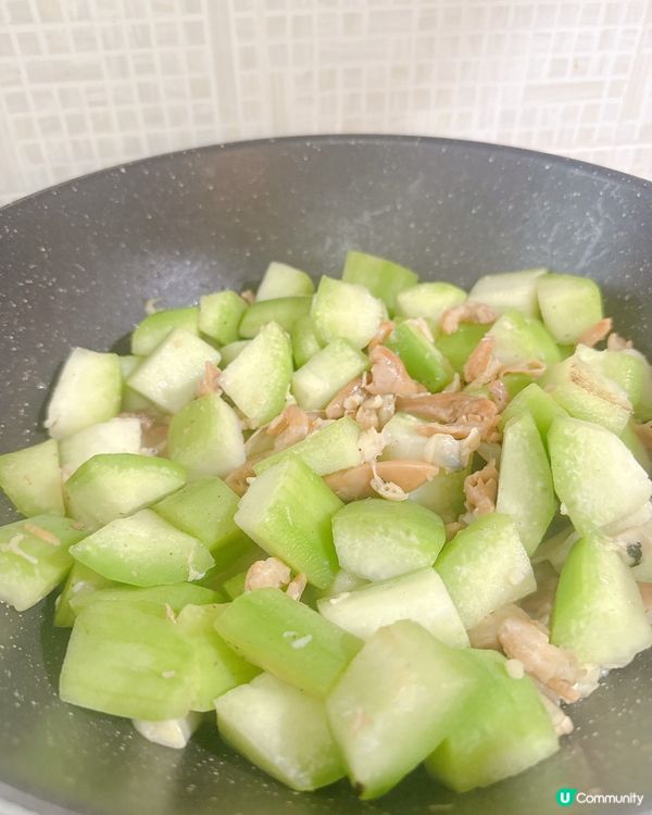 💥消暑冬瓜湯💥 蝦米蜆肉象拔蚌仔 + 豆腐 +春菜