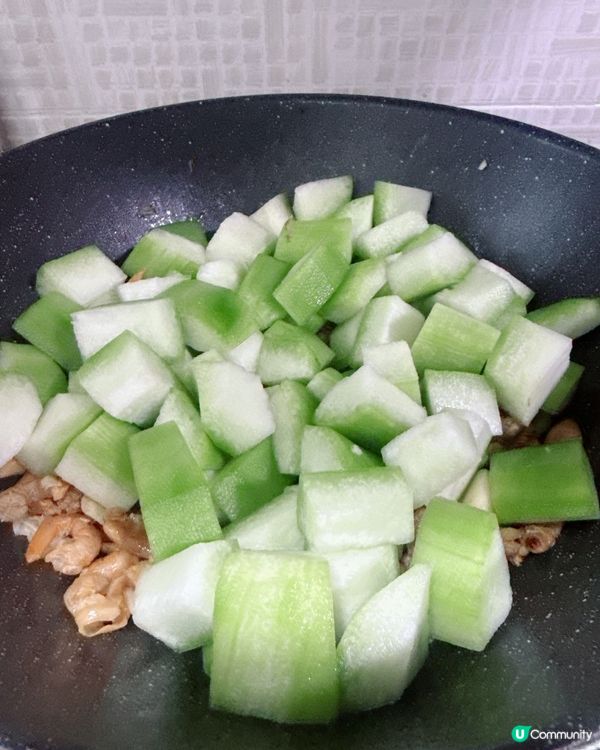 💥消暑冬瓜湯💥 蝦米蜆肉象拔蚌仔 + 豆腐 +春菜