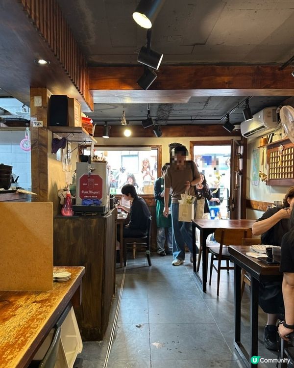 🇰🇷首爾望遠站排隊人氣小店‼️日式蕎麥麵x蟹膏飯x炸蛋漢堡扒💯