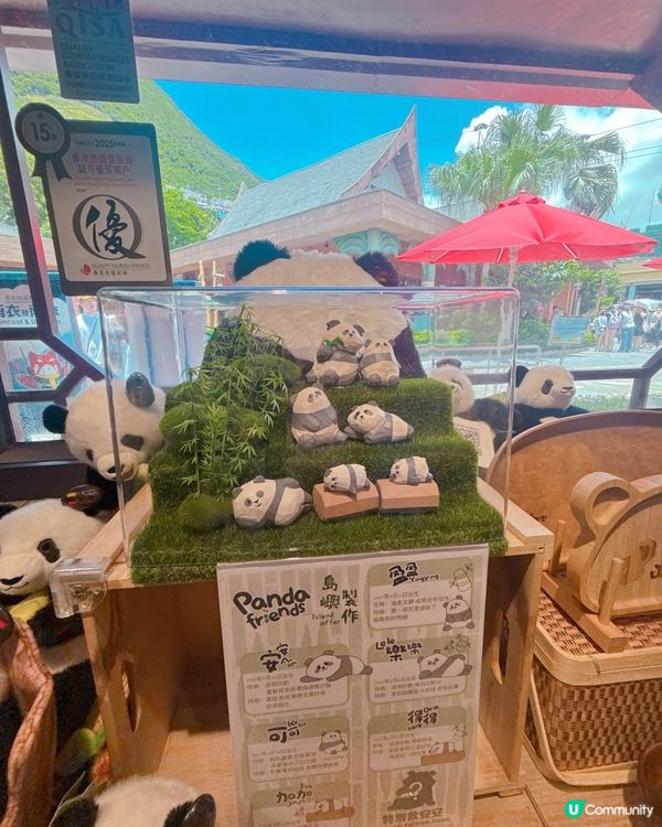 去咗海洋公園搵家姐同細佬,而家海洋公園有好多熊貓嘅周邊產品賣...