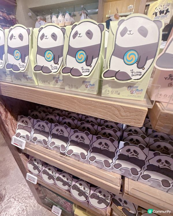 去咗海洋公園搵家姐同細佬,而家海洋公園有好多熊貓嘅周邊產品賣...