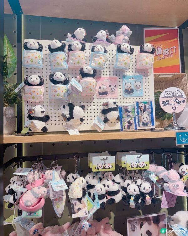 去咗海洋公園搵家姐同細佬,而家海洋公園有好多熊貓嘅周邊產品賣...