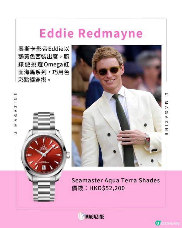 場內勞力士雲集！溫網決賽名錶盤點