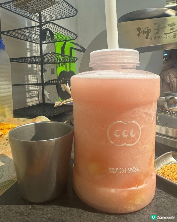 水蜜桃加黃皮肉沙冰