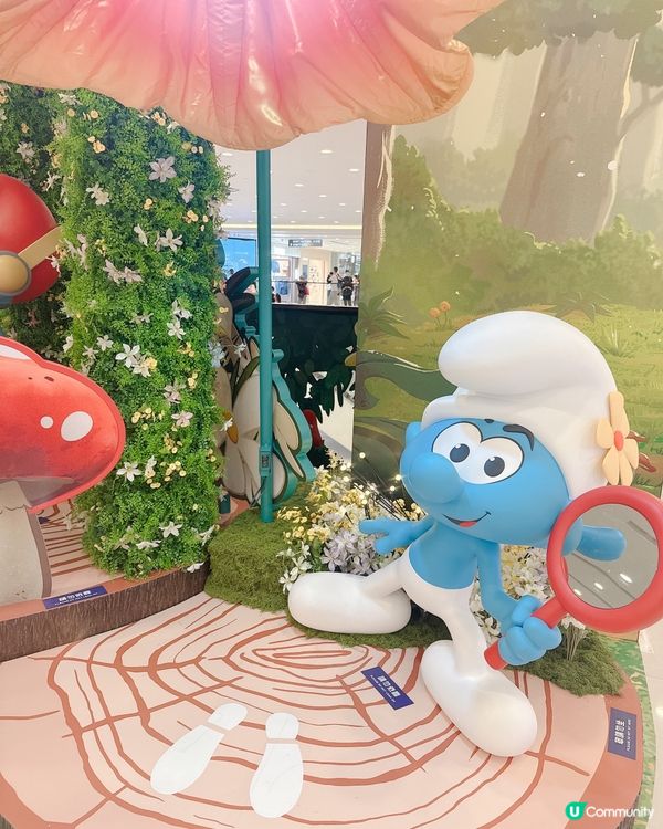 尖咀海港城！藍精靈打卡位📸！勁可愛😍！