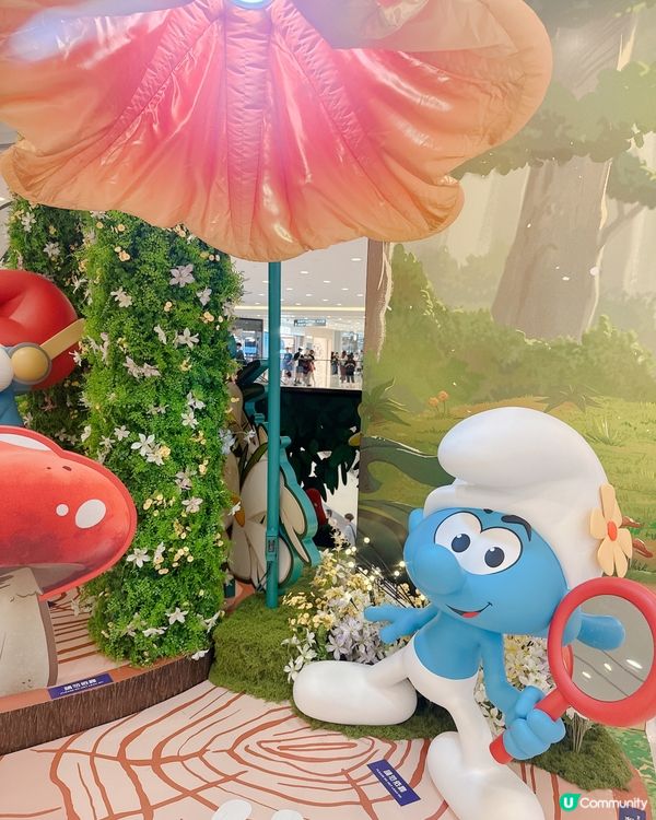 尖咀海港城！藍精靈打卡位📸！勁可愛😍！