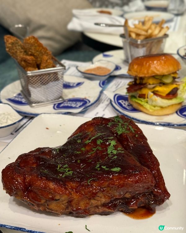 【東涌水岸】😋 美式滋味！和牛漢堡🍔豬肋骨超正！🍖