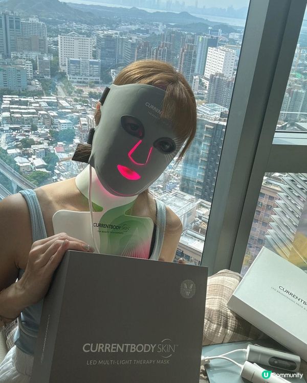Ｉ全新 CurrentBody Skin LED 6合1光療面膜儀+亮白胸頸美容儀組合Ｉ