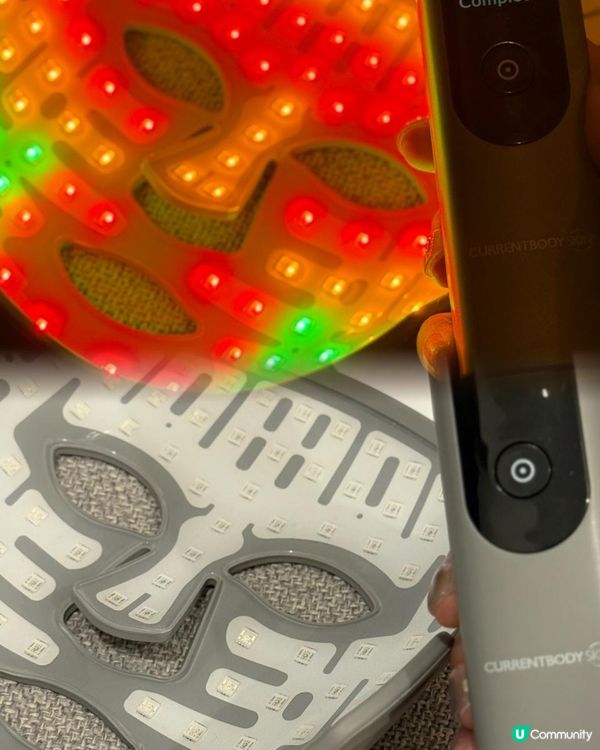 Ｉ全新 CurrentBody Skin LED 6合1光療面膜儀+亮白胸頸美容儀組合Ｉ